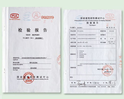 檢驗(yàn)報(bào)告